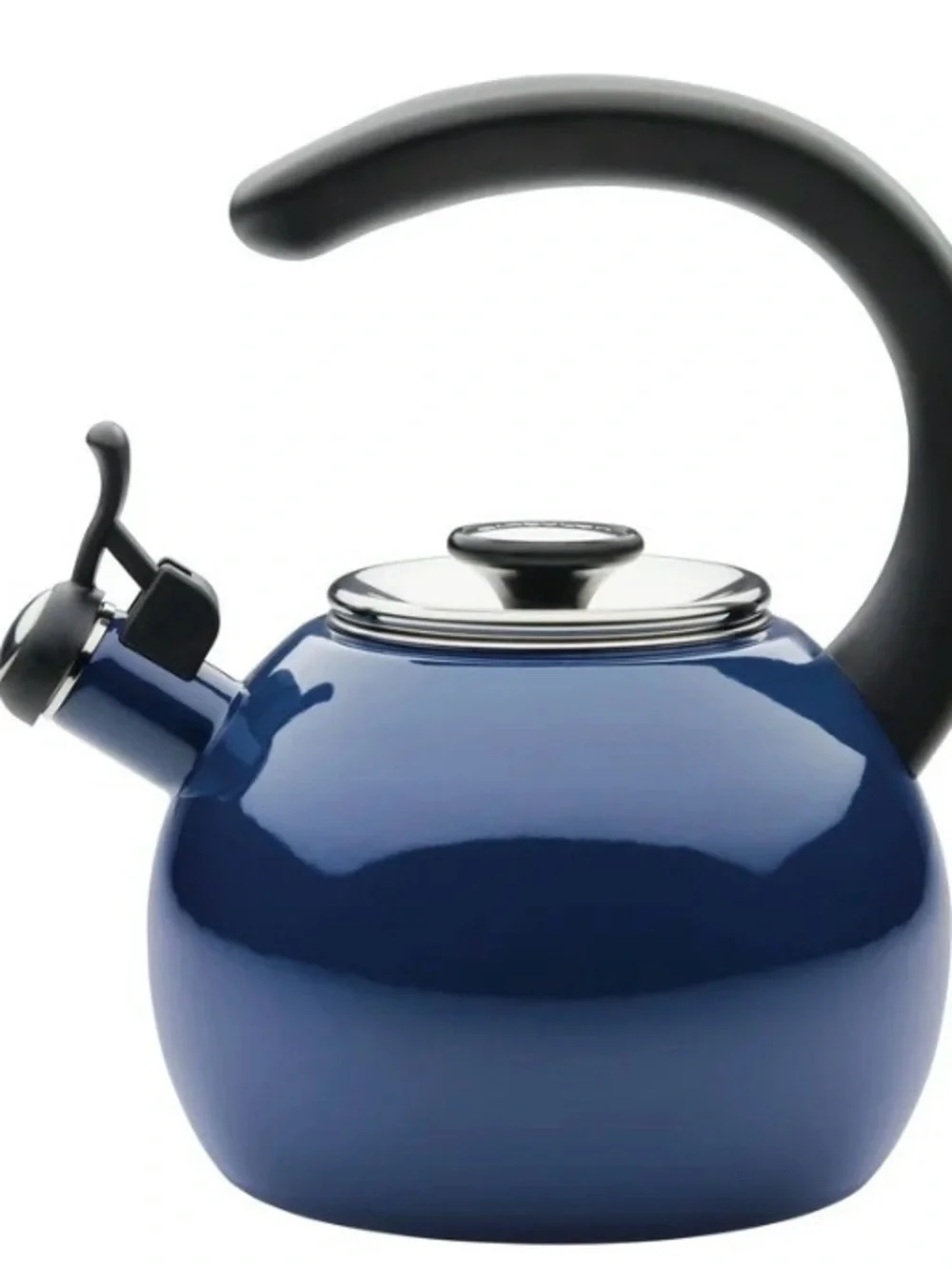 Circulon 2 Quart whistling navy teakettle